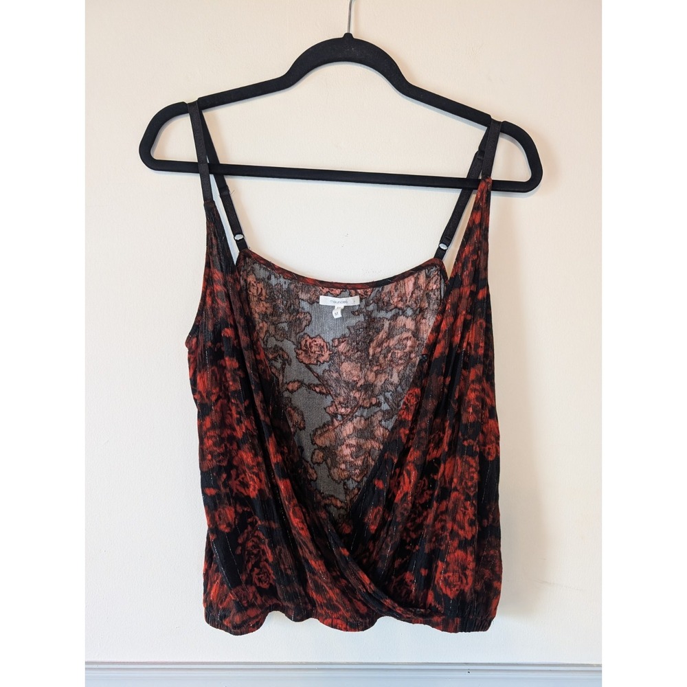 Women's Y2K Whimsigoth Tank Top Medium Dark Romance Grunge Indie Sleaze Vamp
